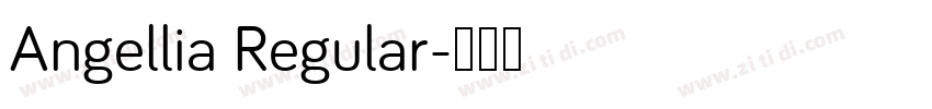 Angellia Regular字体转换